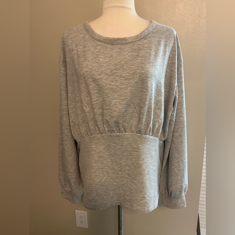 Lane Bryant Grey Long Sleeve Top‎ Size 18/20W